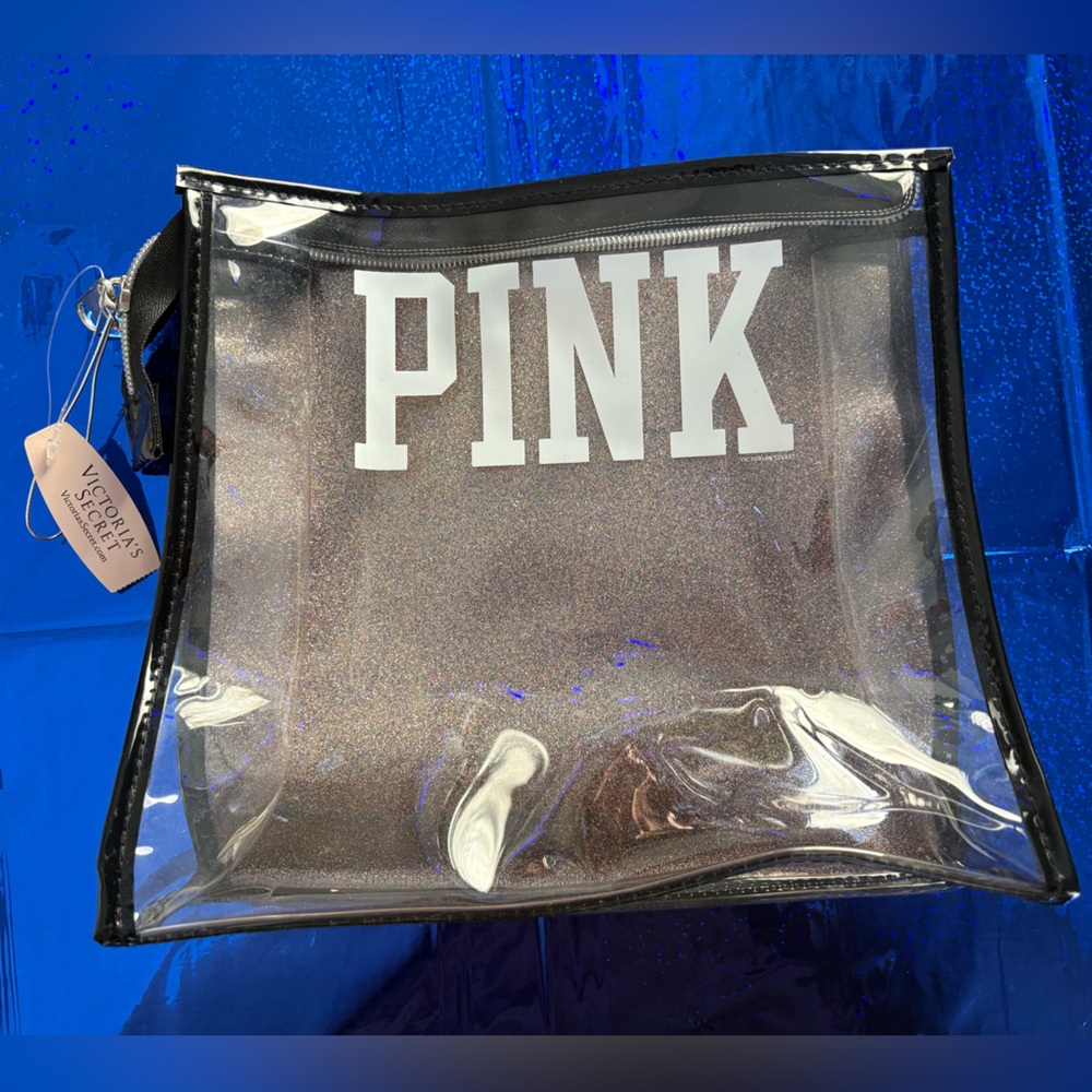 Victoria's Secret PINK Glitter Cosmetics Bag